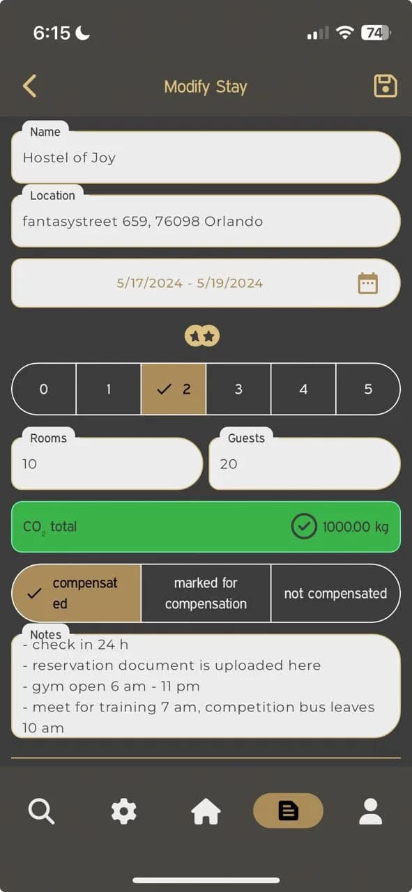 ChargeHolidays App für Sportteams