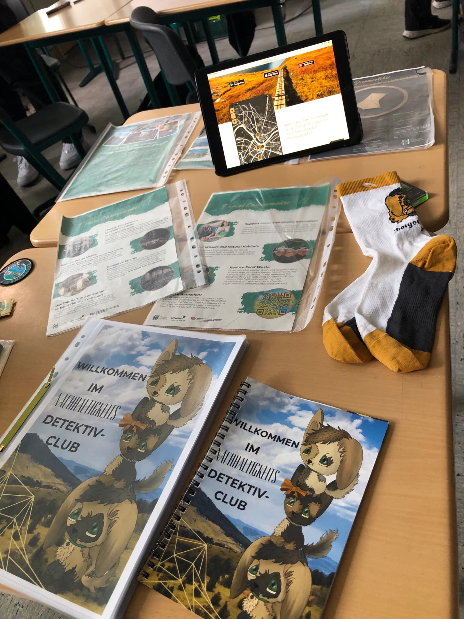 Workshop-Materialien für eine nachhaltige Abenteuerreise