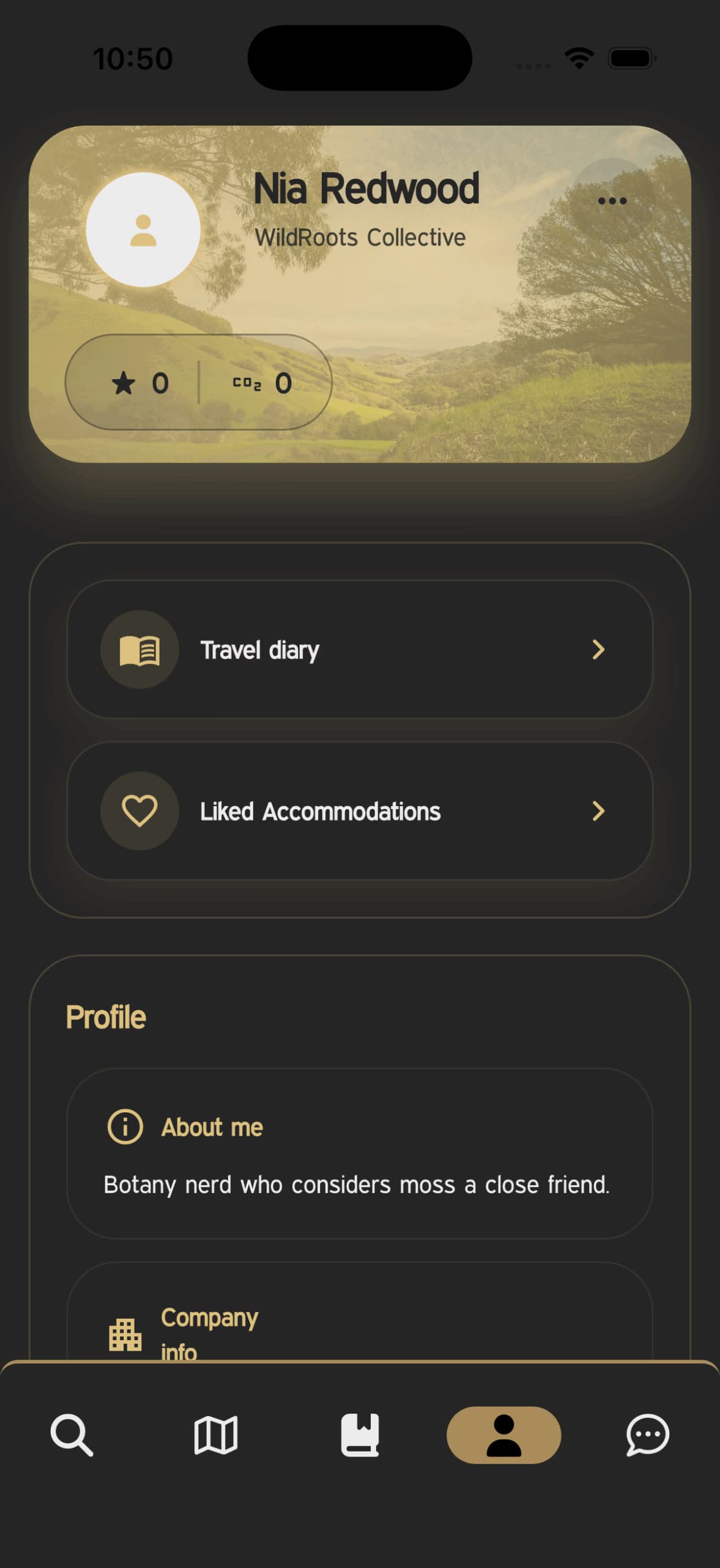 Vue des filtres ChargeHolidays pour les besoins de voyage inclusifs