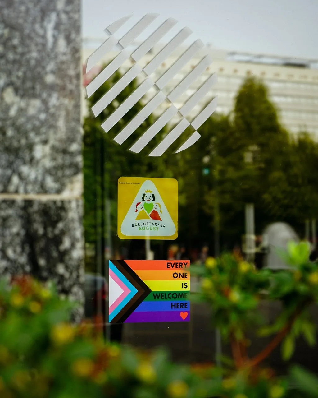 Progress Flag hotel entrance Large